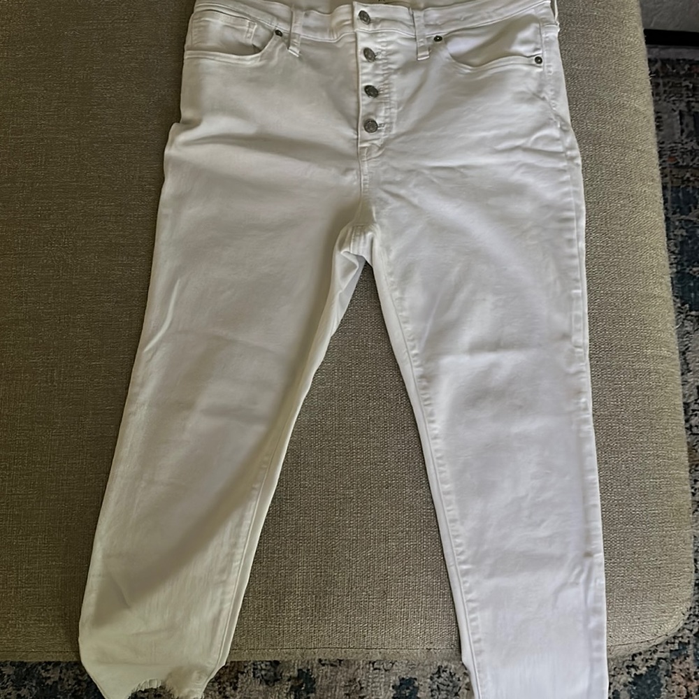 Madewell white jeans
